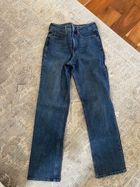 Old navy easy high rise Blue Straight-Leg Jeans